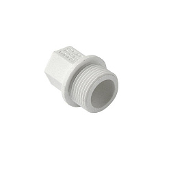  Заглушка ПП резьбовая 1/2'' PN 25, с наружной резьбой, белая, Pro Aqua PA15508P  (251439852) со склада Проконсим в Ростове-на-Дону