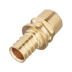  Муфта латунная под надвижную гильзу PEX-НР 16-1/2'' тяжелая MVI SF.620.0404 (922102220) со склада Проконсим в Ростове-на-Дону