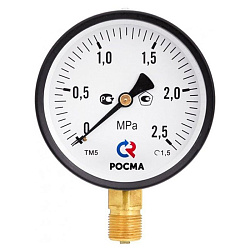  Манометр Росма ТМ-510Р 0,06 МПа /0,6ат 100мм G1/2'' (923200620) со склада Проконсим в Ростове-на-Дону